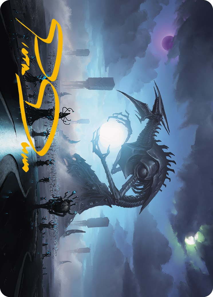 Blue Sun's Twilight Art Card (Gold-Stamped Signature) [Phyrexia: All Will Be One Art Series] | Black Swamp Games