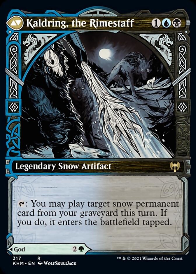 Jorn, God of Winter // Kaldring, the Rimestaff (Showcase) [Kaldheim] | Black Swamp Games