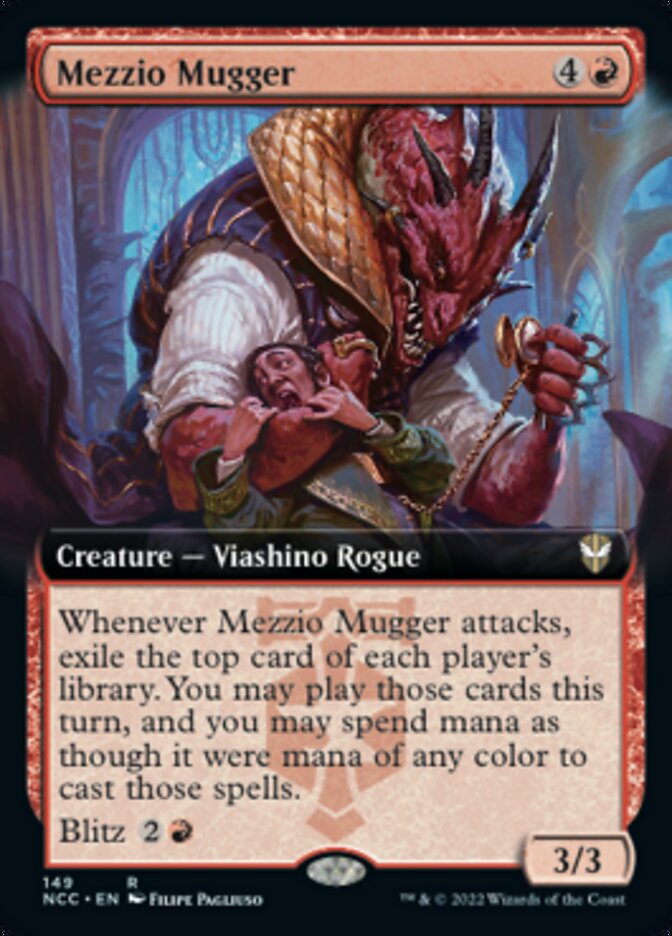 Mezzio Mugger (Extended Art) [Streets of New Capenna Commander] | Black Swamp Games
