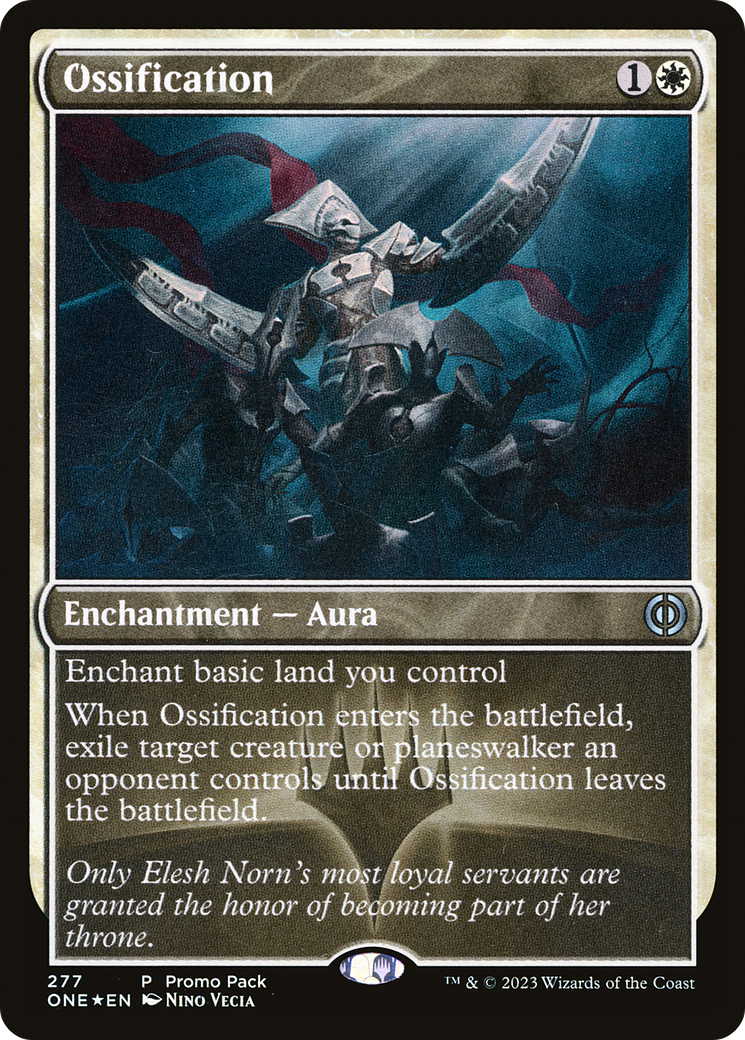 Ossification (Promo Pack) [Phyrexia: All Will Be One Promos] | Black Swamp Games