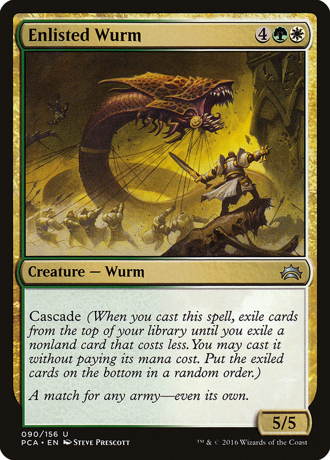 Enlisted Wurm [Planechase Anthology] | Black Swamp Games