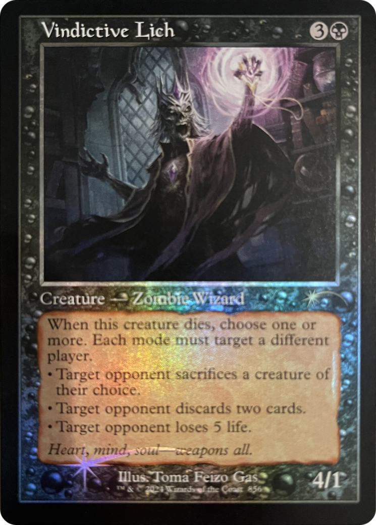 Vindictive Lich (Retro Frame) [Secret Lair Drop Series] | Black Swamp Games