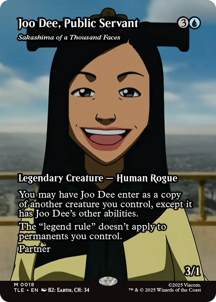 Joo Dee, Public Servant - Sakashima of a Thousand Faces (Borderless) [Avatar: The Last Airbender: Eternal-Legal] | Black Swamp Games