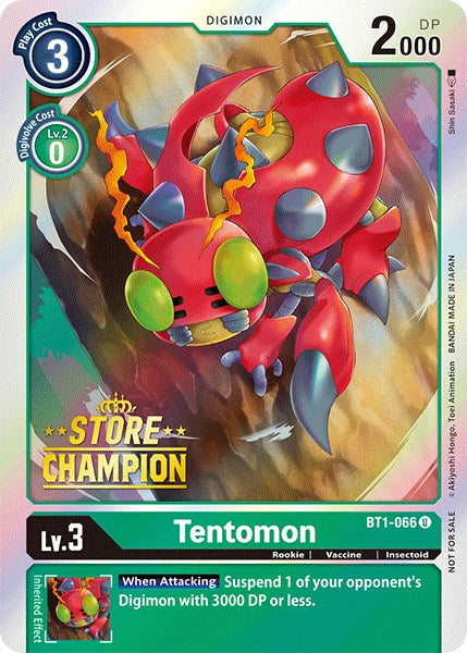 Tentomon [BT1-066] (Store Champion) [Release Special Booster Promos] | Black Swamp Games