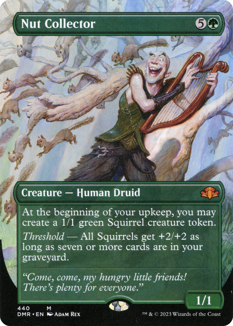 Nut Collector (Borderless Alternate Art) [Dominaria Remastered] | Black Swamp Games