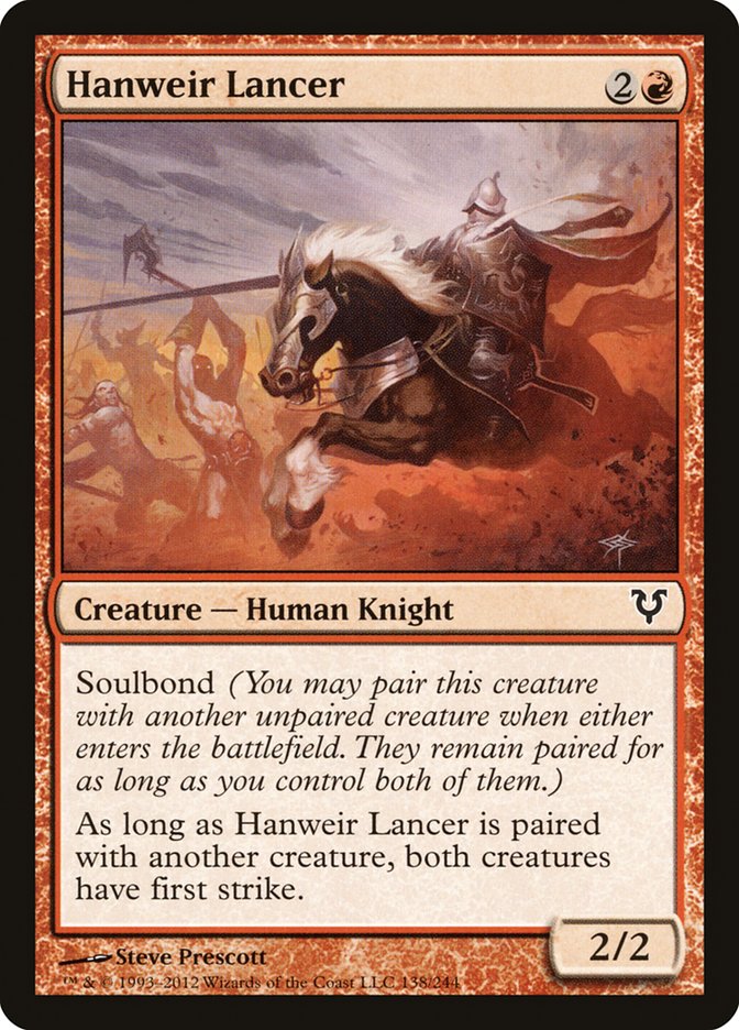 Hanweir Lancer [Avacyn Restored] | Black Swamp Games