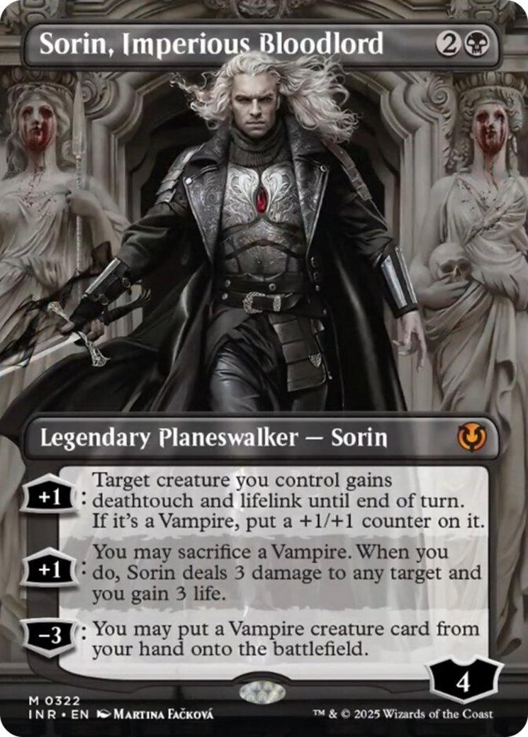 Sorin, Imperious Bloodlord (Borderless) [Innistrad Remastered] | Black Swamp Games