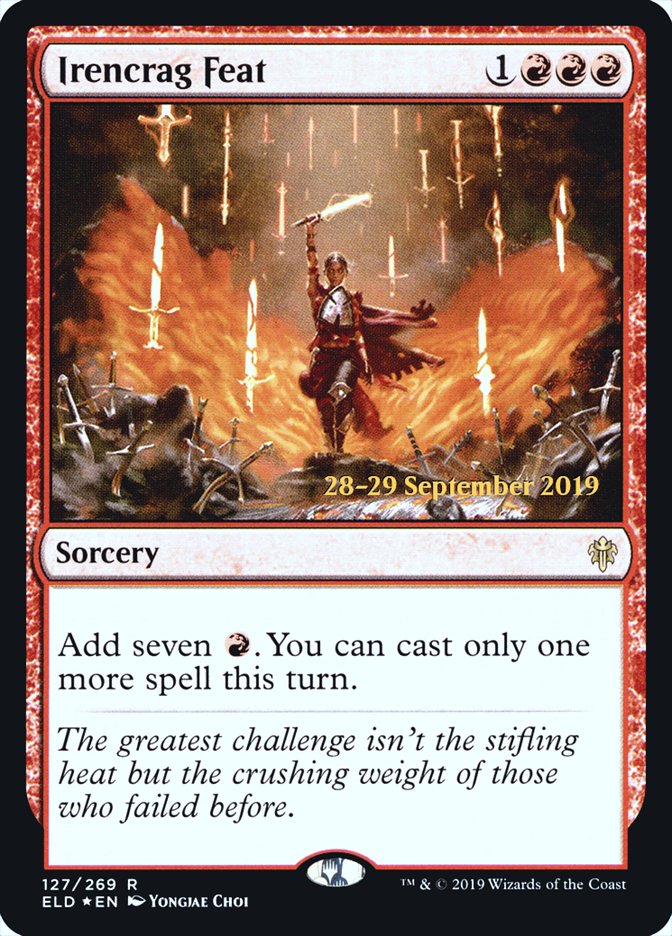 Irencrag Feat [Throne of Eldraine Prerelease Promos] | Black Swamp Games