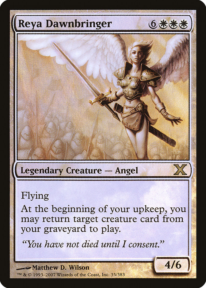 Reya Dawnbringer (Premium Foil) [Tenth Edition] | Black Swamp Games