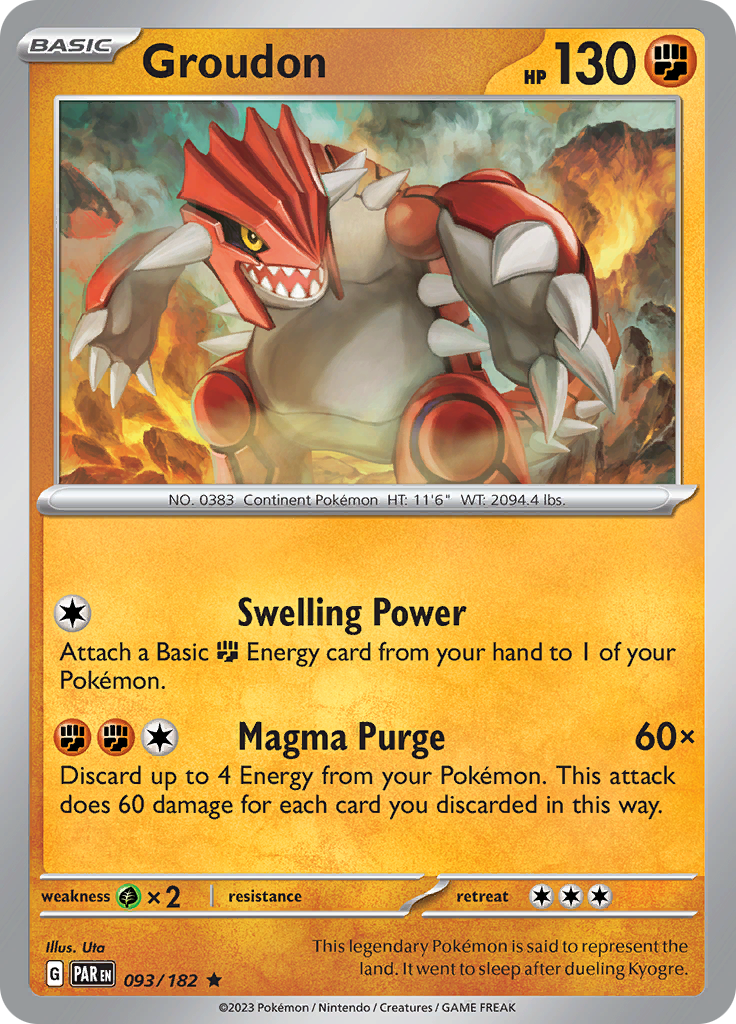 Groudon (093/182) [Scarlet & Violet: Paradox Rift] | Black Swamp Games