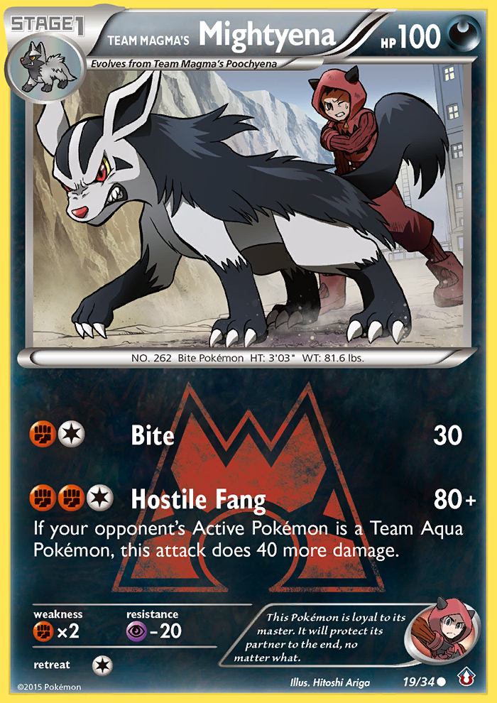 Team Magma's Mightyena (19/34) [XY: Double Crisis] | Black Swamp Games
