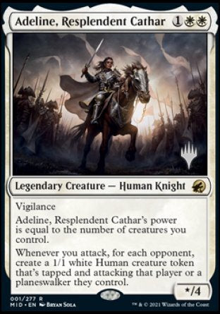 Adeline, Resplendent Cathar (Promo Pack) [Innistrad: Midnight Hunt Promos] | Black Swamp Games