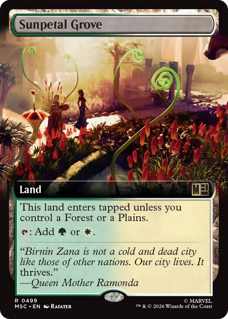 Sunpetal Grove (Extended Art) [Marvel Super Heroes Commander] | Black Swamp Games