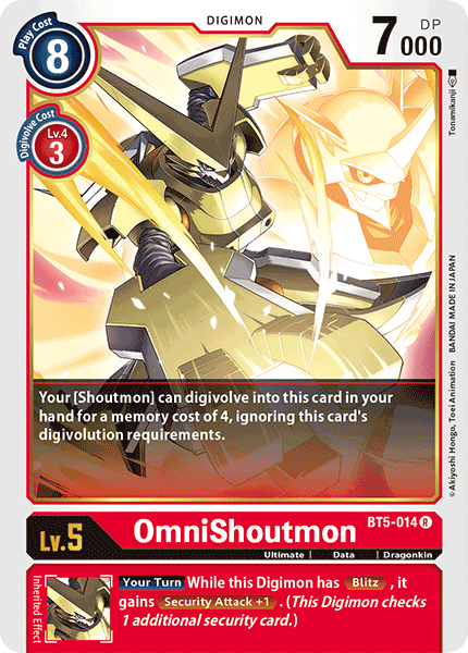 OmniShoutmon [BT5-014] [Battle of Omni] | Black Swamp Games