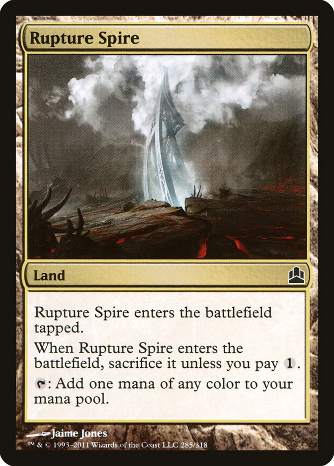 Rupture Spire [Commander 2011] | Black Swamp Games
