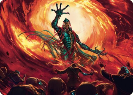 Gix, Yawgmoth Praetor Art Card [The Brothers' War Art Series] | Black Swamp Games