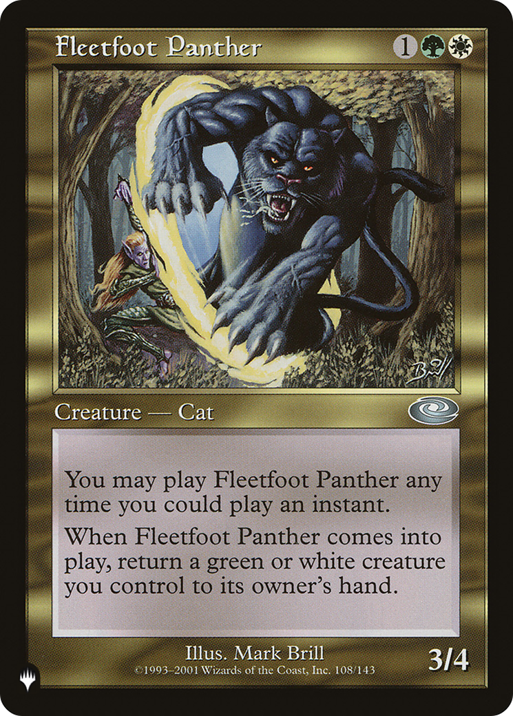 Fleetfoot Panther [The List] | Black Swamp Games