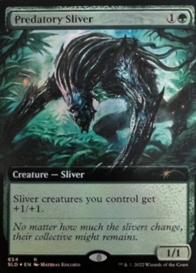 Predatory Sliver (Extended Art) [Secret Lair Drop Promos] | Black Swamp Games