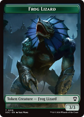 Boar // Frog Lizard Double-Sided Token [Secrets of Strixhaven Commander Tokens] | Black Swamp Games