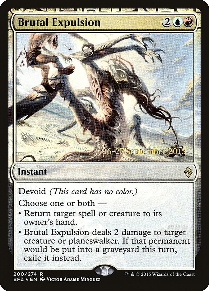 Brutal Expulsion [Battle for Zendikar Prerelease Promos] | Black Swamp Games