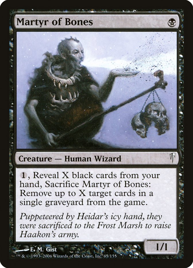 Martyr of Bones [Coldsnap] | Black Swamp Games
