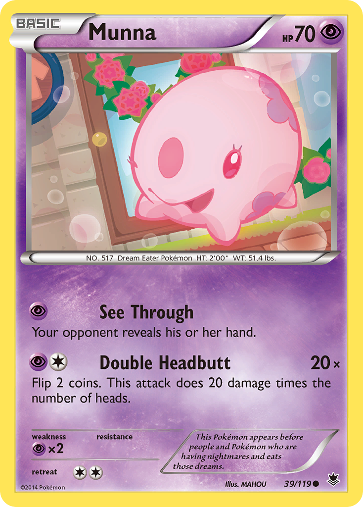 Munna (39/119) [XY: Phantom Forces] | Black Swamp Games