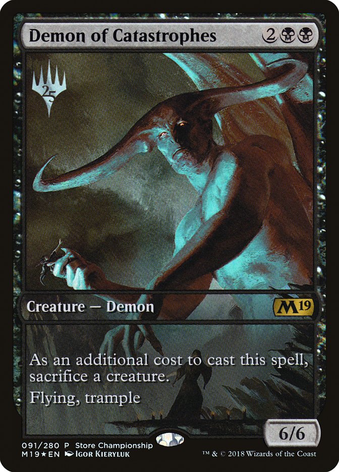 Demon of Catastrophes (Store Championship) (Full Art) [Core Set 2019 Promos] | Black Swamp Games