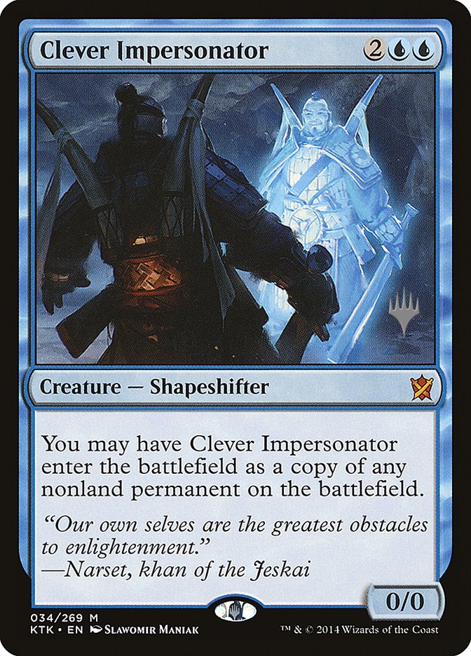 Clever Impersonator (Promo Pack) [Khans of Tarkir Promos] | Black Swamp Games