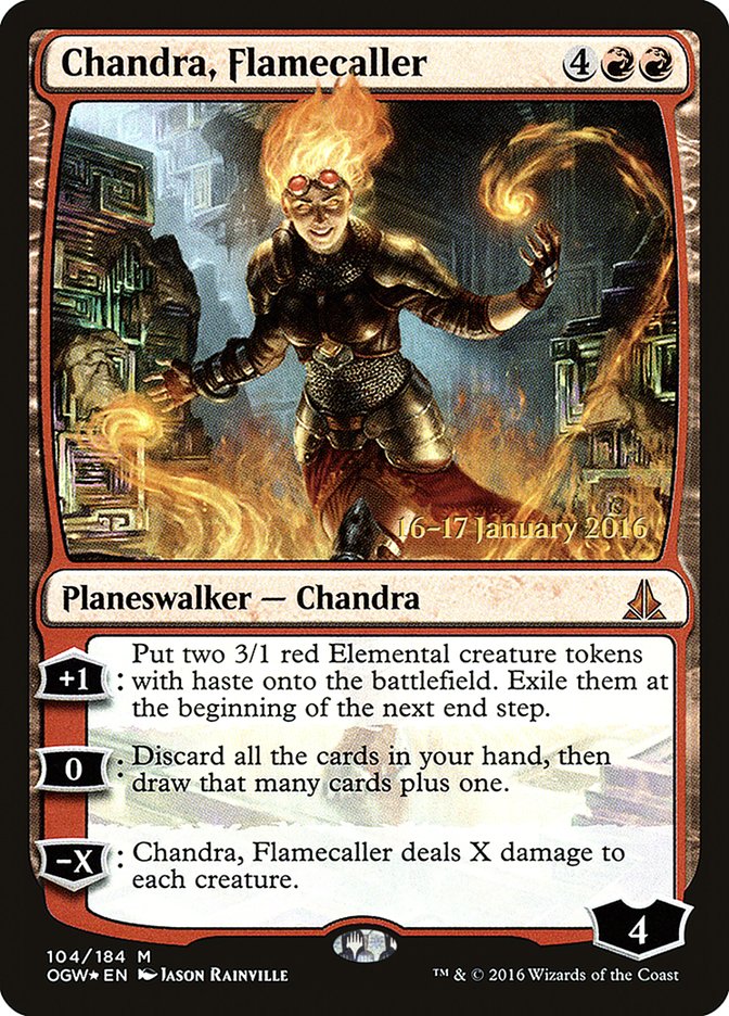 Chandra, Flamecaller [Oath of the Gatewatch Prerelease Promos] | Black Swamp Games