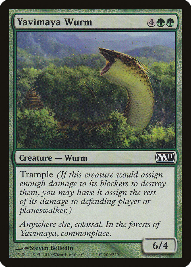 Yavimaya Wurm [Magic 2011] | Black Swamp Games