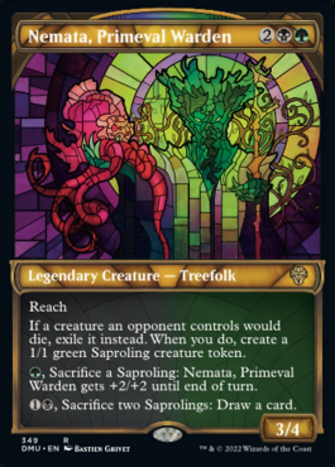 Nemata, Primeval Warden (Showcase Textured) [Dominaria United] | Black Swamp Games