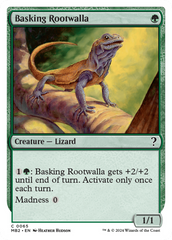 Basking Rootwalla (White Border) [Mystery Booster 2] | Black Swamp Games