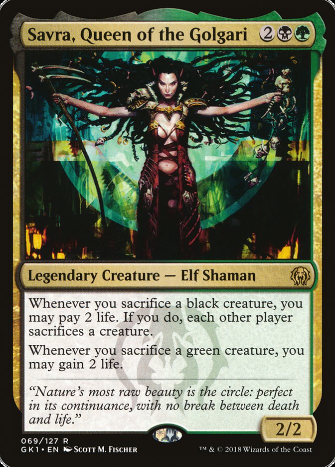 Savra, Queen of the Golgari [Guilds of Ravnica Guild Kit] | Black Swamp Games