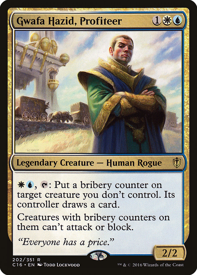 Gwafa Hazid, Profiteer [Commander 2016] | Black Swamp Games