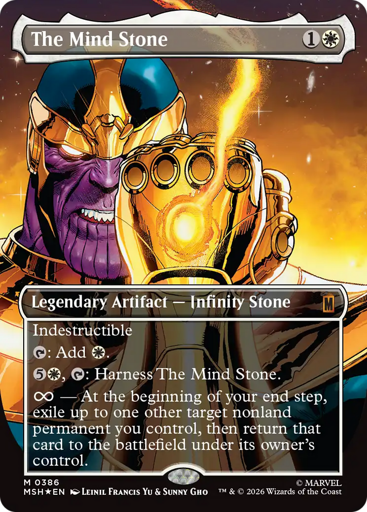 The Mind Stone (Borderless) [Marvel Super Heroes] | Black Swamp Games