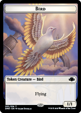 Bird Token [Dominaria Remastered Tokens] | Black Swamp Games