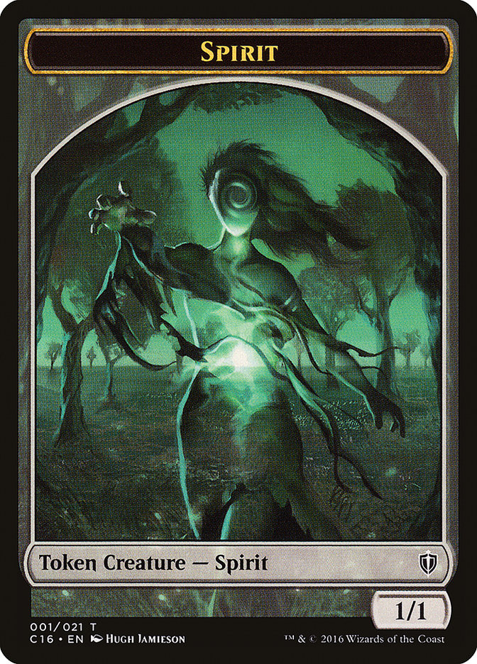 Spirit Token (001/021) [Commander 2016 Tokens] | Black Swamp Games