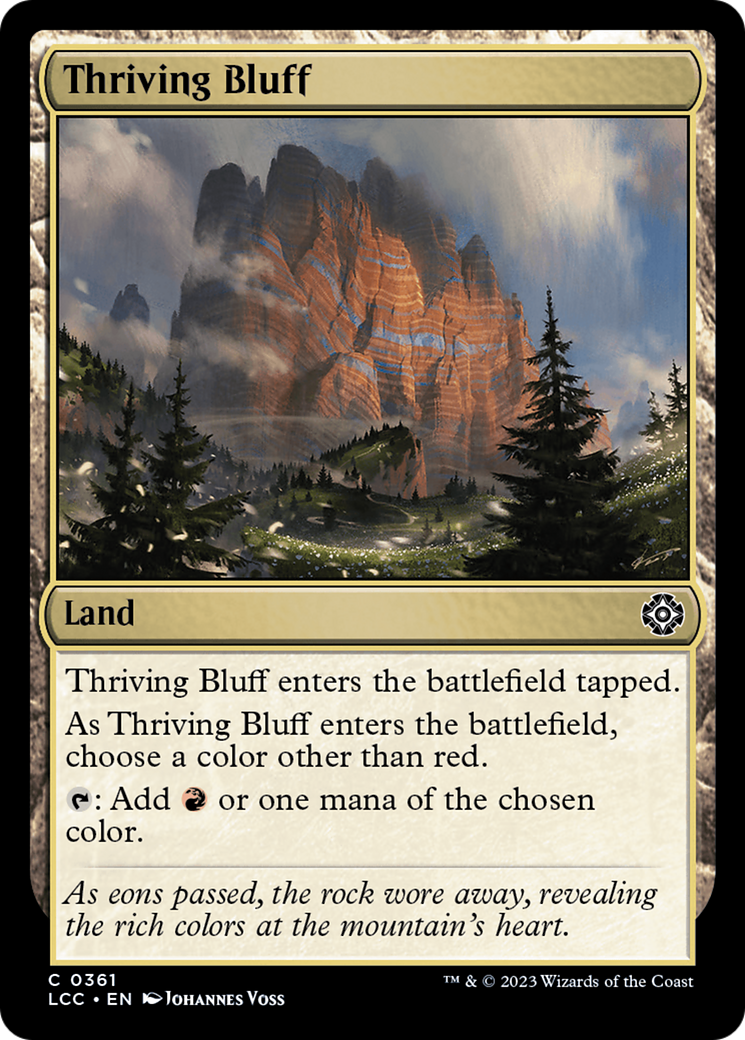 Thriving Bluff [The Lost Caverns of Ixalan Commander] | Black Swamp Games