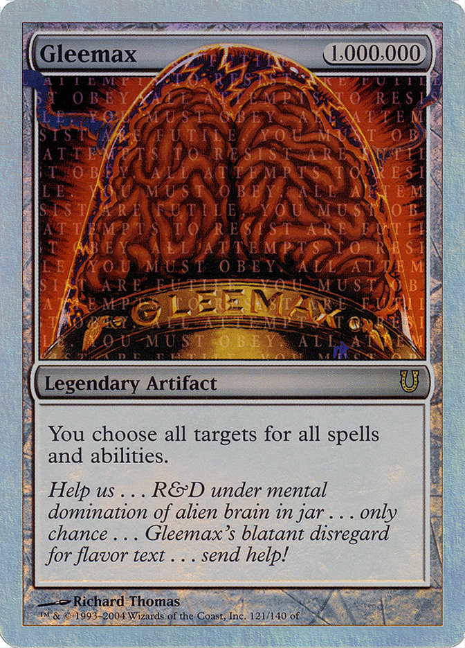Gleemax (Alternate Foil) [Unhinged] | Black Swamp Games