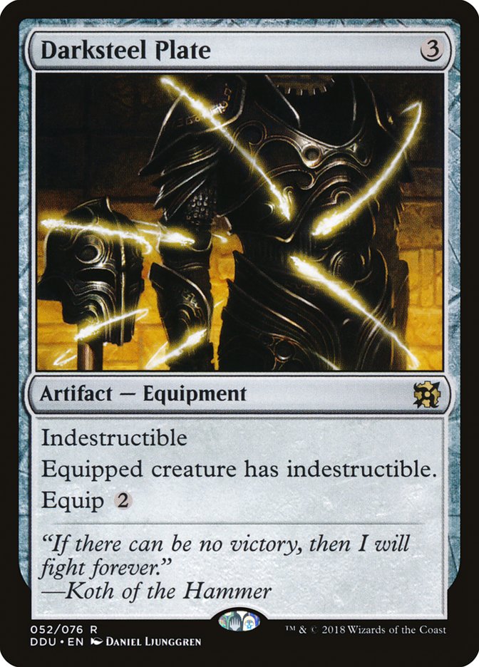 Darksteel Plate [Duel Decks: Elves vs. Inventors] | Black Swamp Games
