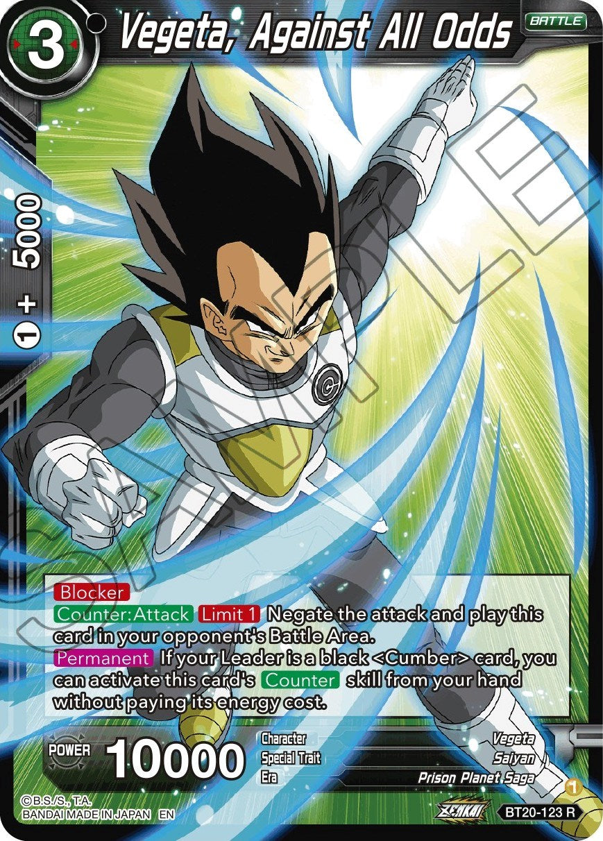 Vegeta, Against All Odds (BT20-123) [Power Absorbed] | Black Swamp Games