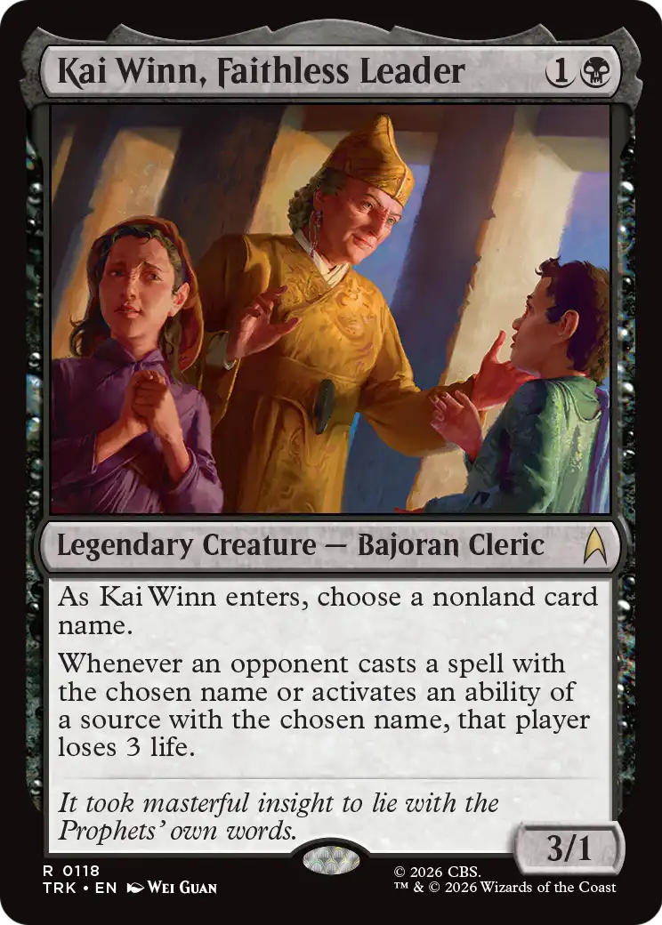 Kai Winn, Faithless Leader [Star Trek] | Black Swamp Games