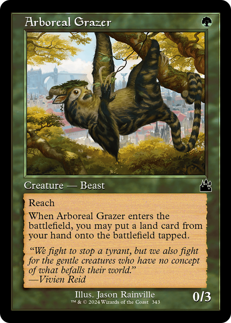 Arboreal Grazer (Retro Frame) [Ravnica Remastered] | Black Swamp Games