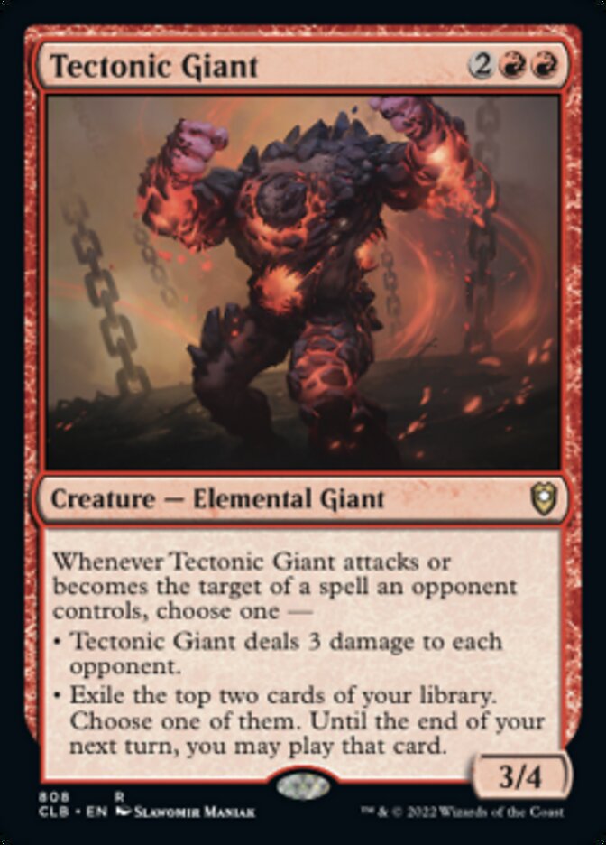 Tectonic Giant [Commander Legends: Battle for Baldur's Gate] | Black Swamp Games