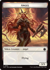 Angel (0001) // Angel (0002) Double-Sided Token [Foundations Commander Tokens] | Black Swamp Games