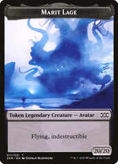 Demon // Marit Lage Double-Sided Token [Double Masters Tokens] | Black Swamp Games