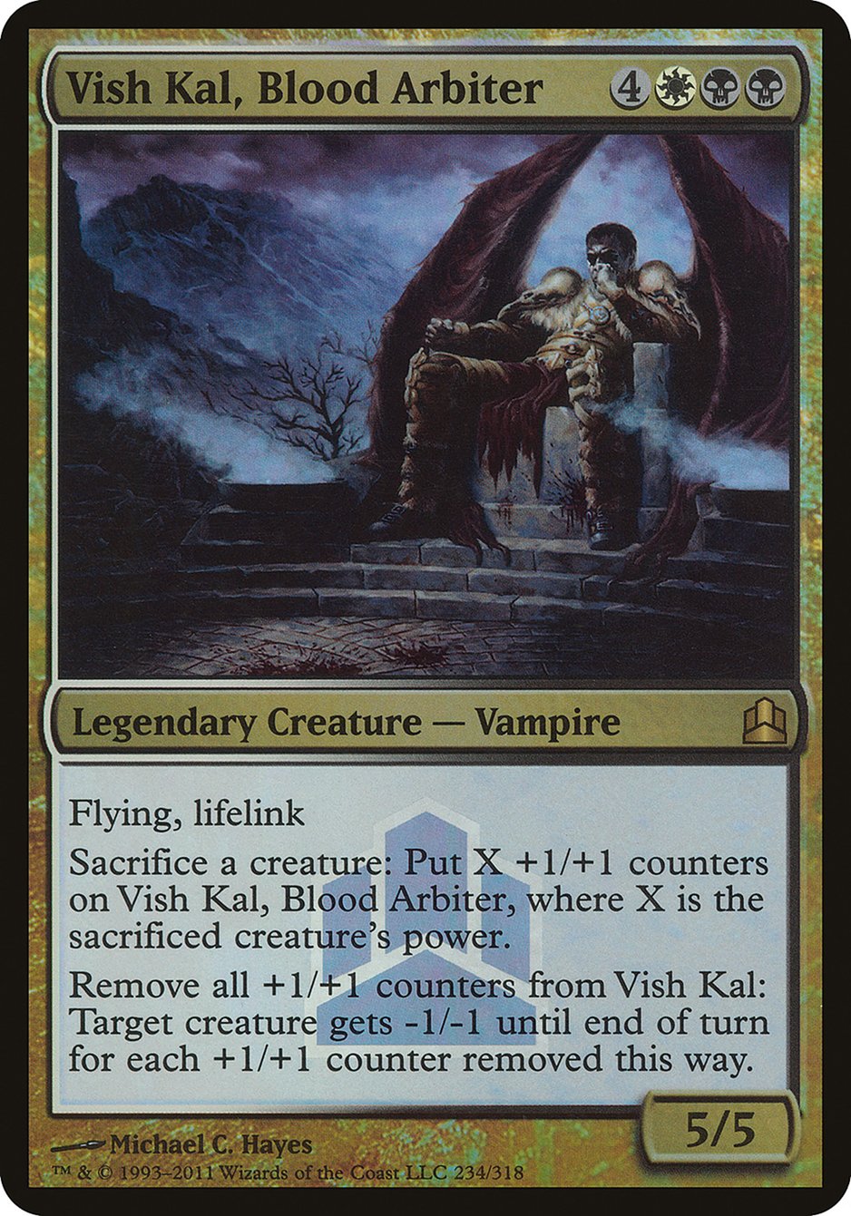 Vish Kal, Blood Arbiter (Launch) (Oversized) [Commander 2011 Oversized] | Black Swamp Games