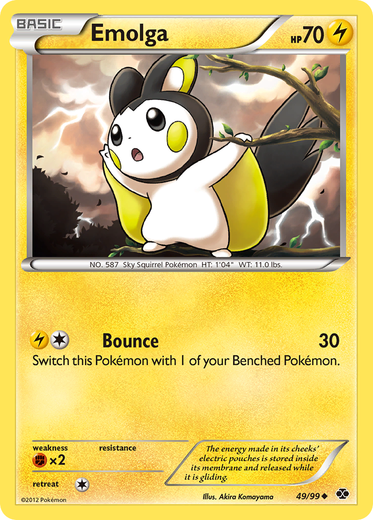 Emolga (49/99) [Black & White: Next Destinies] | Black Swamp Games