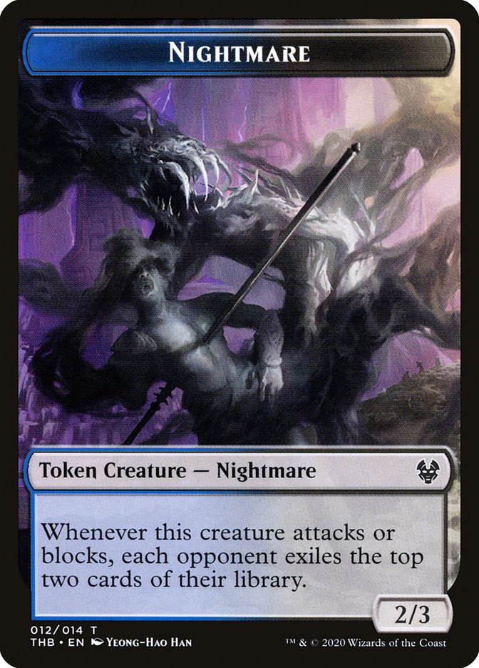 Satyr // Nightmare Double-Sided Token [Theros Beyond Death Tokens] | Black Swamp Games