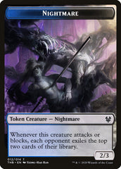 Human Soldier // Nightmare Double-Sided Token [Theros Beyond Death Tokens] | Black Swamp Games